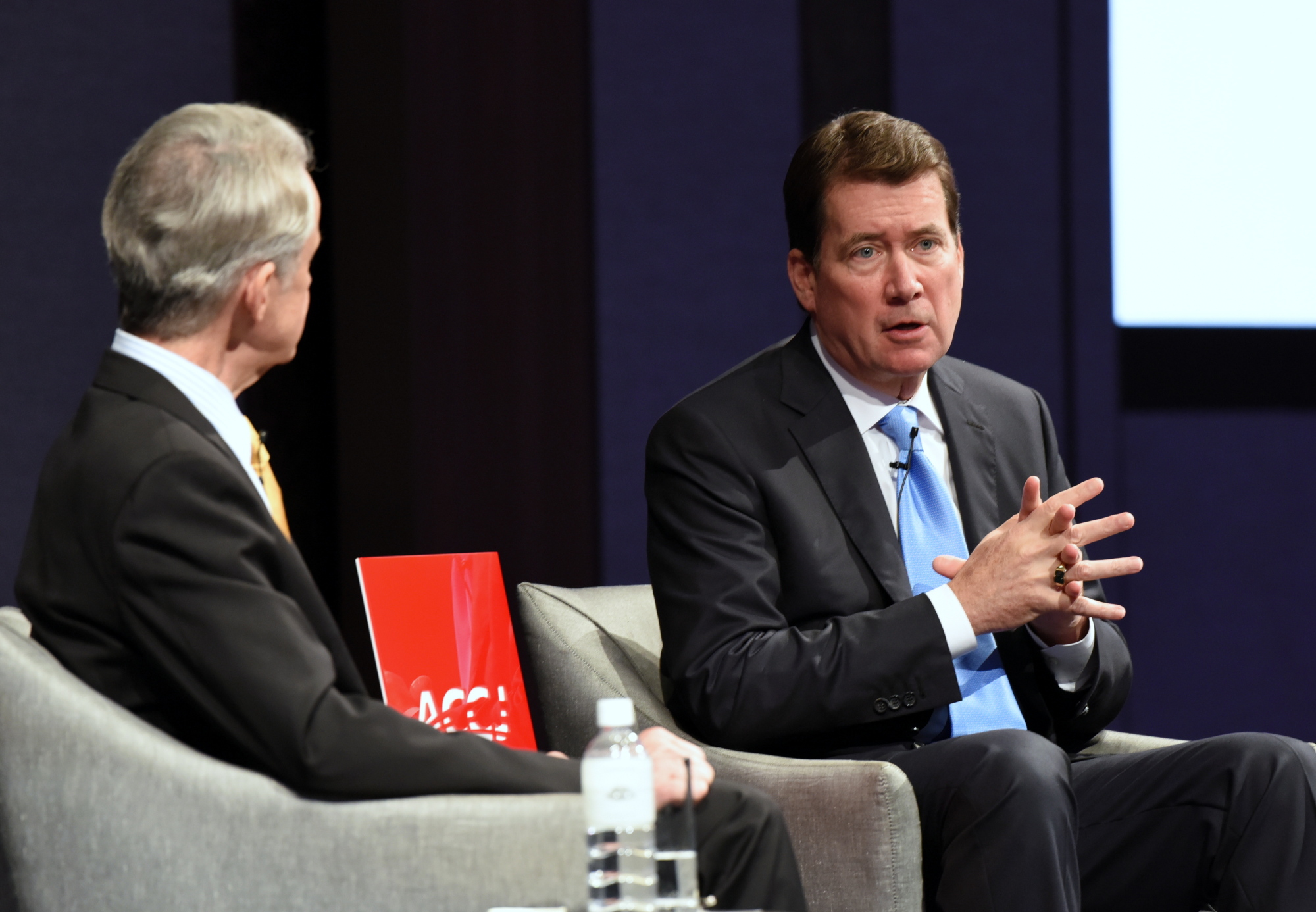 U.S. Ambassador William Hagerty speaks at an event held by the American Chamber of Commerce in Japan in Tokyo's Roppongi district on Friday. | SATOKO KAWASAKI