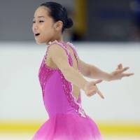 Mako Yamashita, seen in a September 2016 file photo, finished third at the Junior Grand Prix event in Salzburg, Austria, over the weekend. | KYODO