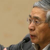 Whether Bank of Japan Gov. Haruhiko Kuroda will be appointed for a second term may hinge on the results of the upcoming election. | BLOOMBERG