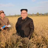 North Korean leader Kim Jong Un visits a Farm No. 1116 of KPA Unit 810 in this Friday photo released by North Korea\'s Korean Central News Agency (KCNA) in Pyongyang. | KCNA / VIA REUTERS