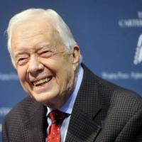 Former U.S. President Jimmy Carter takes questions during a news conference at the Carter Center in Atlanta, Georgia, on Aug. 20, 2015. | REUTERS