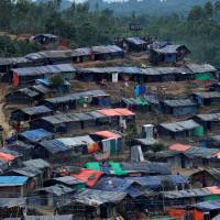 The Rohingya refugee camp in Tang Khali near Cox\'s Bazar, Bangladesh, is seen Wednesday. | REUTERS