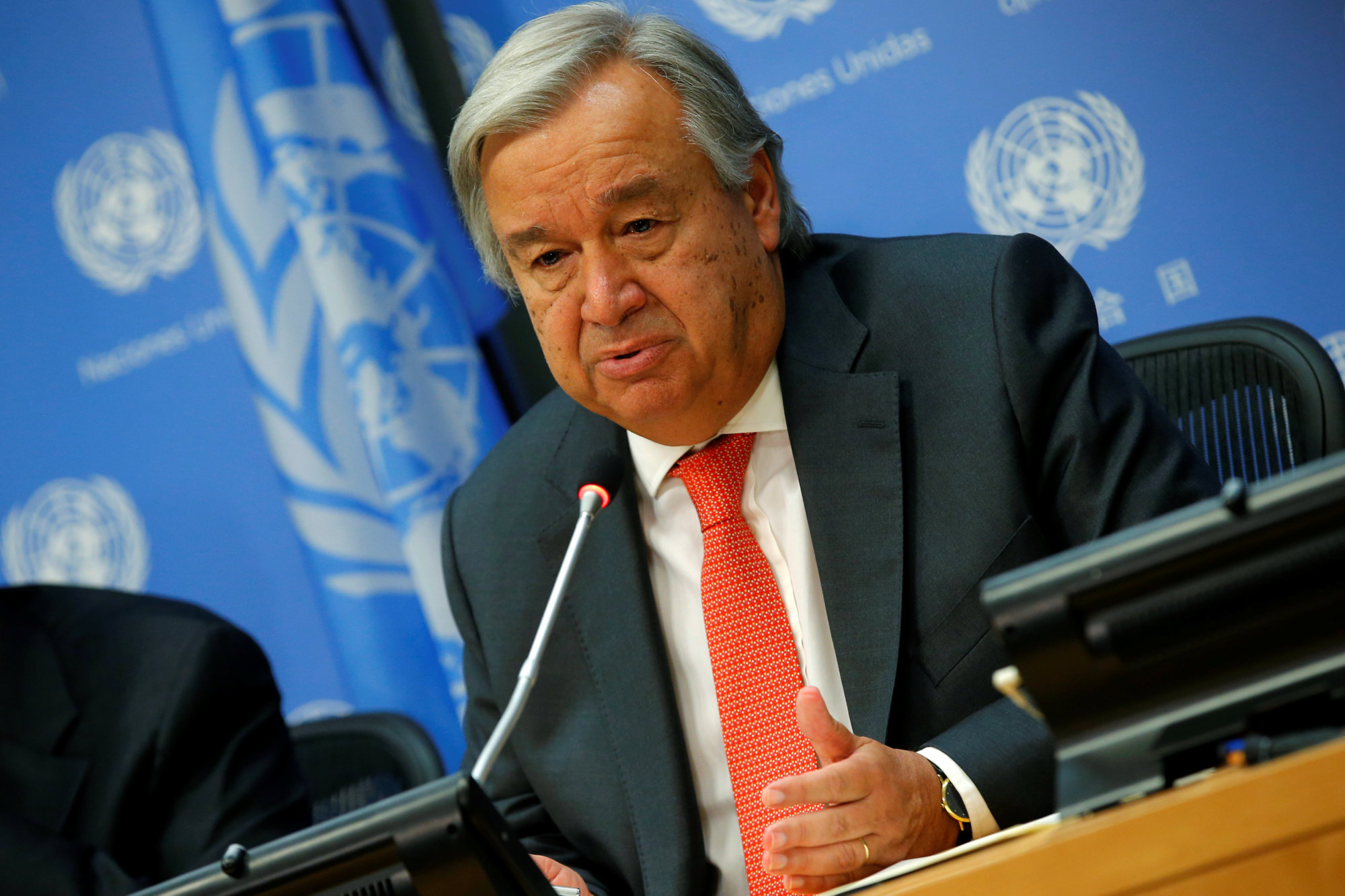 U.N. Secretary-General Antonio Guterres is planning to visit Japan by year-end to discuss a range of issues including North Korea’s nuclear program with Prime Minister Shinzo Abe. | REUTERS