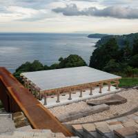 Hiroshi Sugimoto\'s Enoura Observatory in Kanagawa Prefecture boasts a large open-air theater, which has an optical glass stage. | ROB GILHOOLY