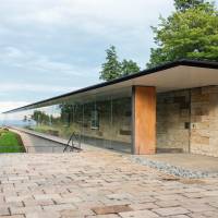 The exterior of the gallery at artist Hiroshi Sugimoto\'s Enoura Observatory in Kanazawa Prefecture. | ROB GILHOOLY
