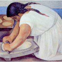 Diego Rivera\'s \"Woman Grinding Maize\" (1924) | MUSEO NACIONAL DE ARTE, INBA, MEXICO CITY, &#169; 2017 BANCO DE MÉXICO DIEGO RIVERA FRIDA KAHLO MUSEUMS TRUST, MEXICO, D.F. REPRODUCTION AUTHORIZED BY INSTITUTO NACIONAL DE BELLAS ARTES Y LITERATURA 2017