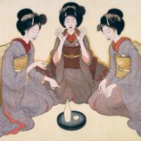 Shinso Okamoto\'s \"Three Maiko Playing Ken\" (1920) | THE NATIONAL MUSEUM OF MODERN ART, KYOTO