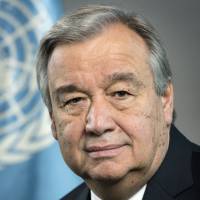 United Nations Secretary-General Antonio Guterres  un photo/ | MARK GARTEN