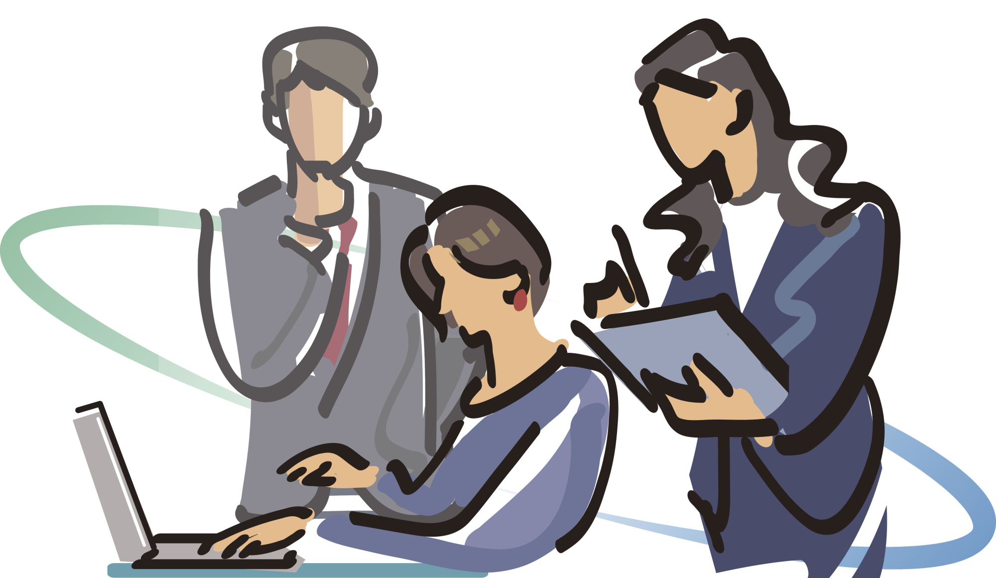 In the Bonus Dialogue, young colleagues Ms. Gray, Ms. Tamachi and Mr. Mita speak about their project. | ISTOCK
