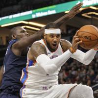 Oklahoma City\'s Carmelo Anthony, acquired from  the Knicks, was a part of one of the high-profile trades in a busy NBA offseason. | USA TODAY / VIA REUTERS