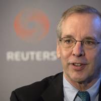 New York Federal Reserve Bank President William Dudley speaks at a Thomson Reuters newsmaker event in New York in 2015. | REUTERS