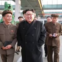 North Korean leader Kim Jong Un visits a factory in this picture released Saturday. | REUTERS