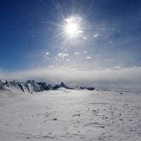 A frozen section of the Ross Sea is viewed on Nov. 12 at the Scott Base in Antarctica. | AFP-JIJI
