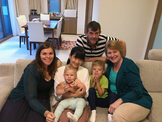 Second home:  A Japanese teen enjoys time with her hosts. | NPO CHOKKURA HOME STAY