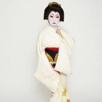 Dressed to the nines: Geisha Kikuno launched Kagai Restoration Project in Ganrinin in 2012 to revitalize geisha culture in Nara. | KAZUHIRO TAKAHASHI