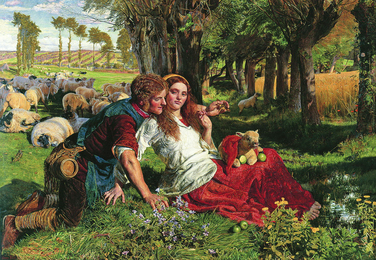 Perils of lust: 'The Hireling Shepherd' (1851) by William Holman Hunt (partial image). | PUBLIC DOMAIN