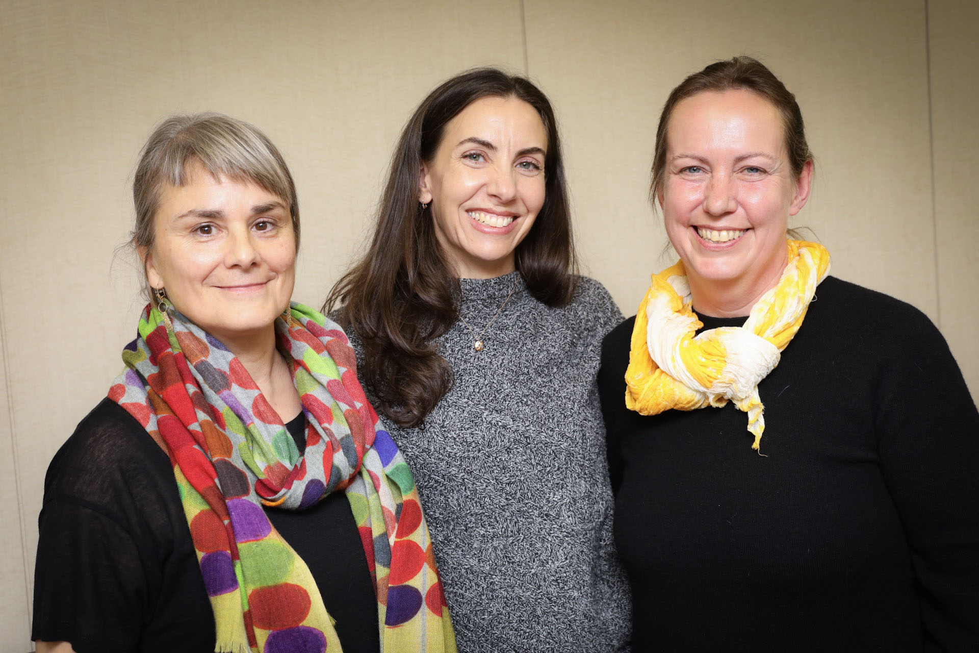 Left to right: Lucy North, Allison Markin Powell and Ginny Tapley Takemori of Strong Women, Soft Power | JONATHAN ARMSTRONG FOR THE DOCUMENTIST PHOTOGRAPHY