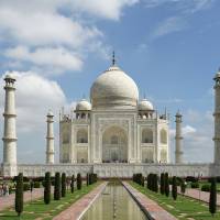 The Taj Mahal, a UNESCO World Heritage Site,  was built in the 16th century by the Mughal emperor Shah Jahan as a mausoleum for his wife. | YANN FORGET / WIKIMEDIA COMMONS