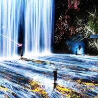 The digital artwork \"Transcending Boundaries\" by teamLab, a Tokyo-based art collective known for its digital art installations, is displayed. The group\'s artworks are expected to bring many visitors to next year\'s Japonismes 2018 in Paris. | TEAMLAB