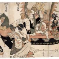\"Children Dressed Up as the Seven Gods of Good Fortune on a Treasure Ship\" by Kitagawa Utamaro (1805) | COURTESY OF HYOGO PREFECTURAL MUSEUM OF ART