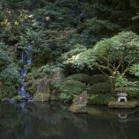 A strolling pond garden at the Portland Japanese Garden in Oregon. | CHRISTINA SJOGREN