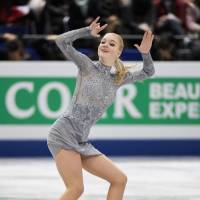 Russia\'s Maria Sotskova finished second in the women\'s event at the Grand Prix Final with 218.28 points. | AFP-JIJI
