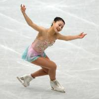 Yuna Shiraiwa, who placed second at the Japan Junior Championships in 2015 and 2016, participated in her first season on the senior Grand Prix circuit this fall. | REUTERS