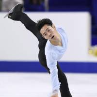 Daisuke Murakami is in fourth place (80.99 points) after the men\'s short program. | KYODO