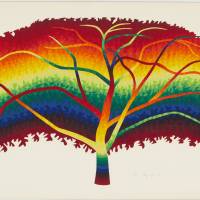 Ay-O\'s \"Big Transparent Tree\" (1981) | GENDAI HANGA CENTER EDITION, GALLERY TOKI NO WASUREMONO / WATANUKI INC.