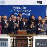 The establishment of the Principles for Responsible Investment in 2006. | PRI