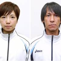 Nao Kodaira (left) and Noriaki Kasai have been picked to serve as Japan captain and flag-bearer, respectively, for the opening ceremony at the Pyeongchang Winter Games, the Japanese Olympic Committee announced on Tuesday. | KYODO