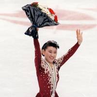 Midori Ito, seen here after earning the silver medal at the 1992 Albertville Olympics, would be an automatic choice to be in the inaugural class of the Japan Figure Skating Hall of Fame. | KYODO
