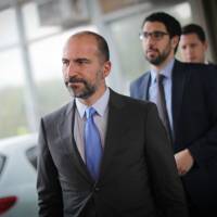 Dara Khosrowshahi, chief executive officer of Uber Technologies Inc., is seen during a visit to Brasilia last October. | BLOOMBERG