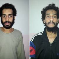Alexanda Amon Kotey (left) and El Shafee Elsheikh are notorious for their alleged role in the kidnapping, torture and killing of Western hostages in Syria. | REUTERS