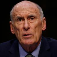 Director of National Intelligence (DNI) Dan Coats testifies during a Senate Intelligence Committee hearing on \"Worldwide Threats\" on Capitol Hill in Washington Tuesday. | REUTERS