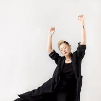 Lost in the moment: Mari Natsuki dances during a photo shoot in Tokyo in December. | MARTIN HOLTKAMP