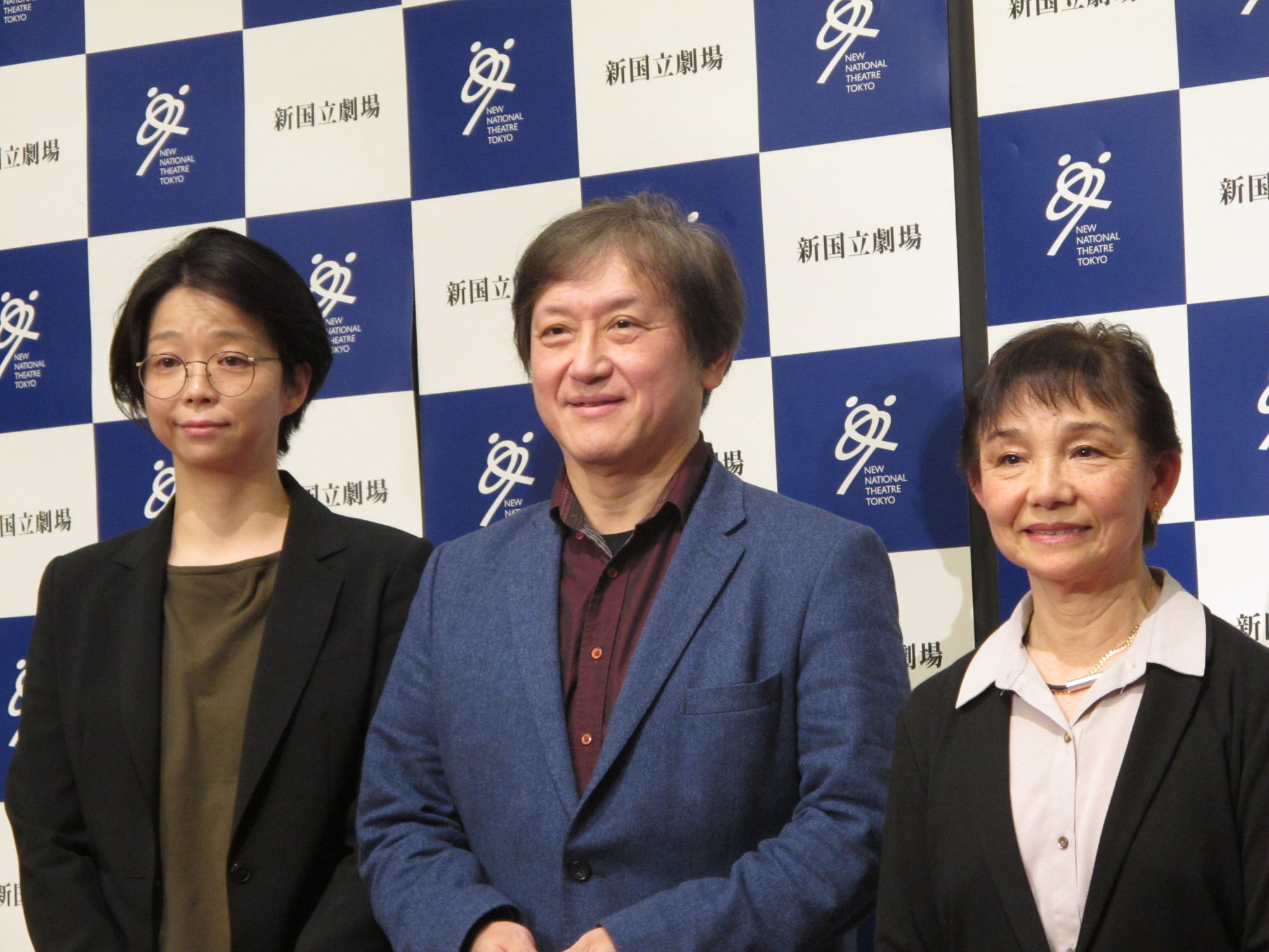 Fresh faces: New National Theatre Tokyo artistic directors (from left) Eriko Ogawa, Kazushi Ono and Noriko Ohara speak at a media event in Tokyo in January. | NOBUKO TANAKA