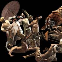 Roaring good fun: Ho Tzu Nyen\'s \"One or Several Tigers\" (2017) uses projected images and puppets instead of human actors. | PHOTO COURTESY OF HO TZU NYEN