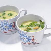 Chawanmushi, a savory egg custard, is a classic Japanese dish based on dashi stock, the foundation of traditional Japanese cuisine. | MAKIKO ITOH