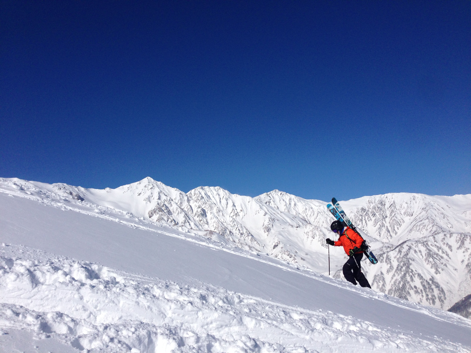 Hiking the backcountry of Happo-one, one of Hakuba's largest ski resorts, Nagano Prefecture. | OSCAR BOYD