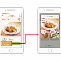 Artificial intelligence selects desired meal combinations of main and side dishes and soup ﷯on Ajinomoto Co.\'s free recipe website. | AJINOMOTO CO. / VIA KYODO