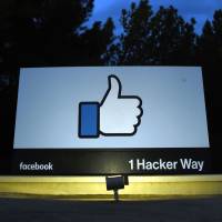 Facebook\'s corporate headquarters located in Menlo Park, California, on Thursday. | AFP-JIJI