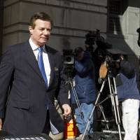 Paul Manafort, President Donald Trump\'s former campaign chairman, leaves the federal courthouse after his hearing Wednesday in Washington. | AP