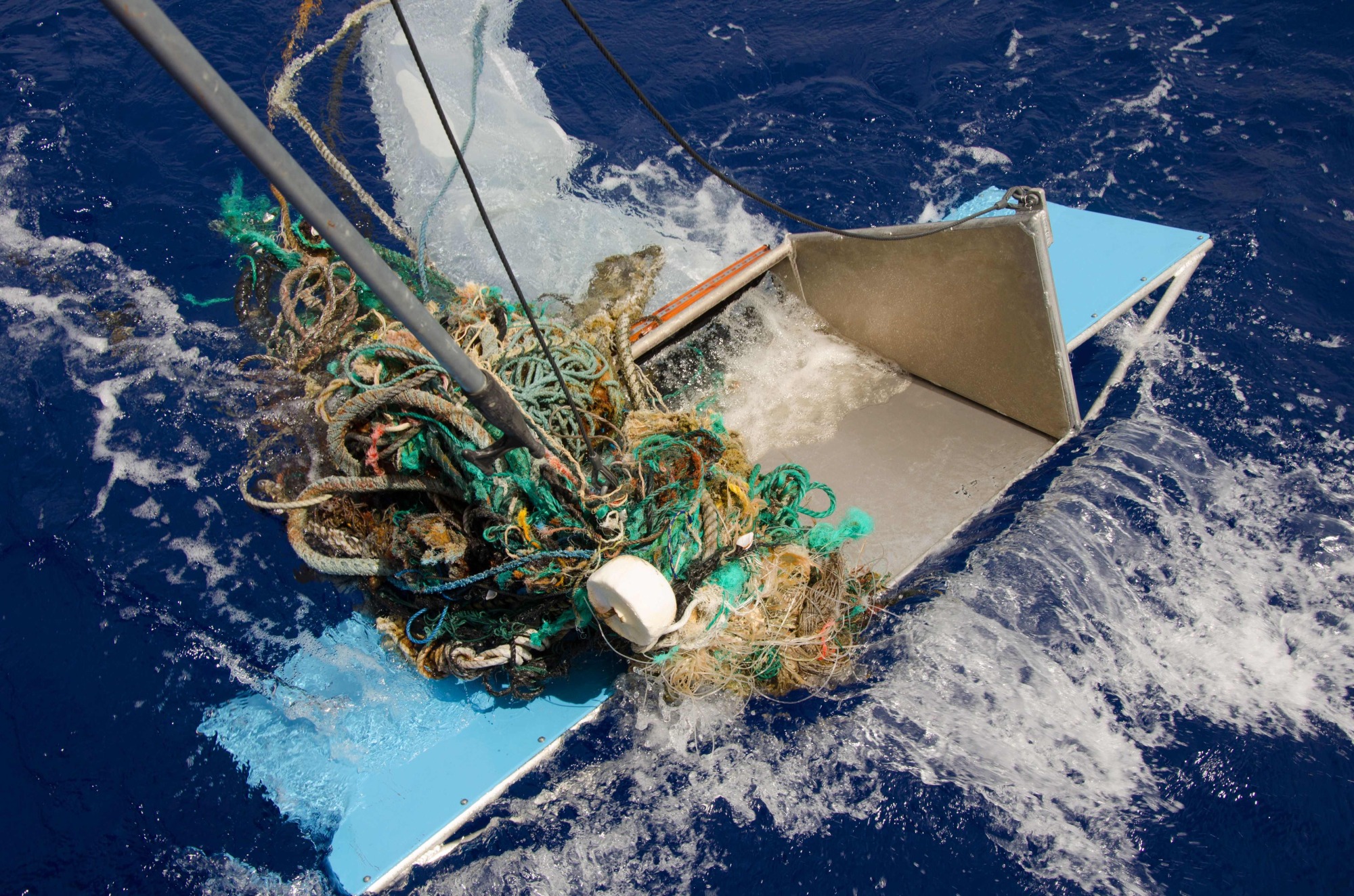 A plastic sample collected in 2015 by the Ocean Cleanup Campaign. | AFP-JIJI