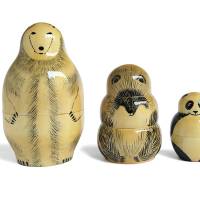 \"The Bears\" set of Russian nesting dolls from the series \"Secrets of Russia\" (2012) | &#169; MOA MUSEUM OF ART