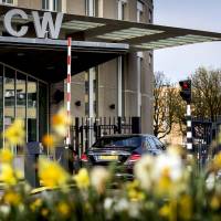 The headquarters of the Organisation for the Prohibition of Chemical Weapons (OPCW) is seen in The Hague on Monday. | AFP-JIJI