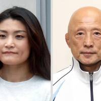 A third-party panel determined that four-time Olympic wrestling champion Kaori Icho (left) was harassed by Japan Wrestling Federation Director Kazuhito Sakae. | KYODO
