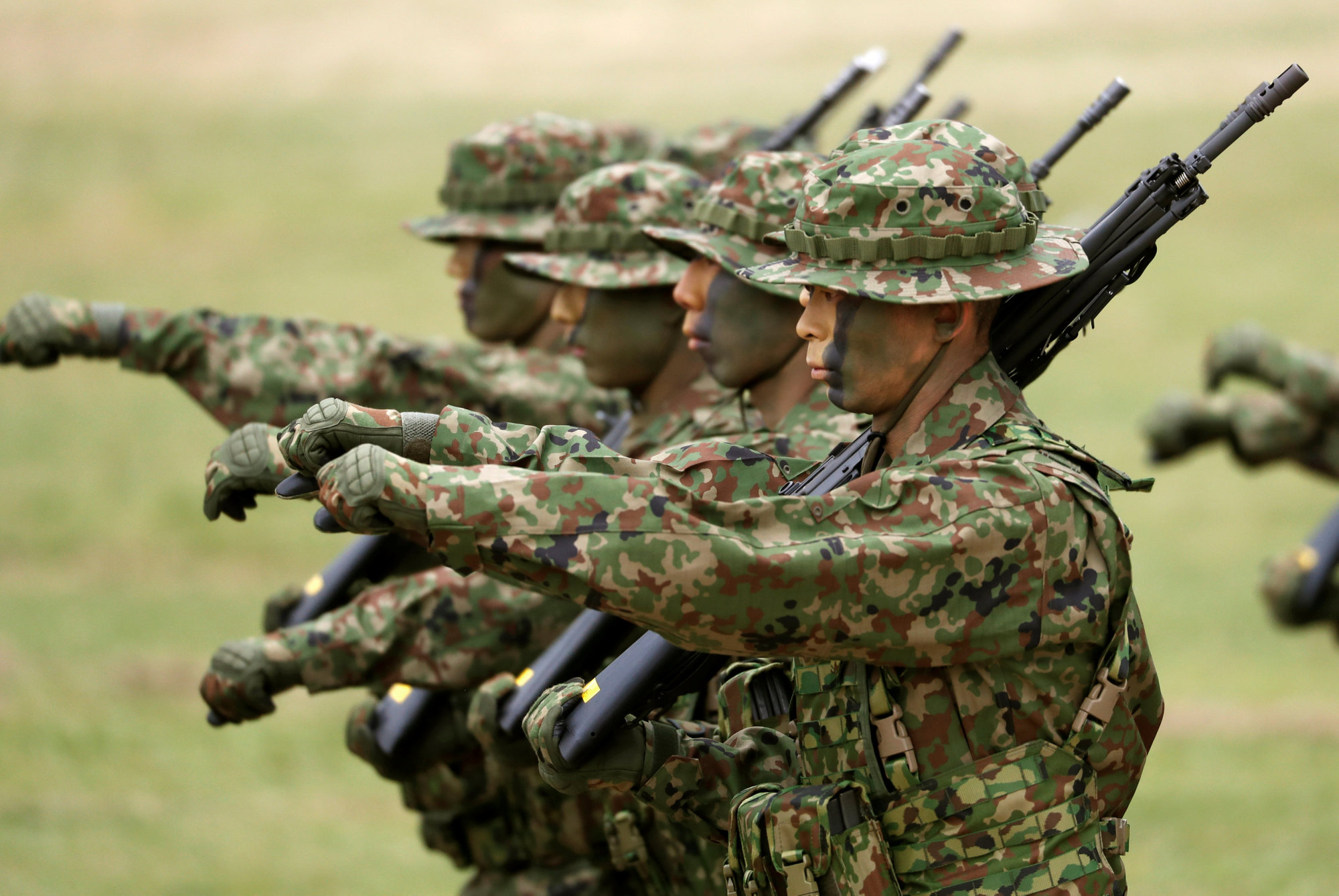 Japan's new marines make their debut, but much preparatory work remains