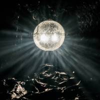 Room with a mood: The space where Koshiro Hino performed his multisensory piece \'Geist\' was covered in black mesh fabric. | ERIK LUEBS