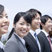 Looking forward: April &#8212; the beginning of both the school year and fiscal year in Japan &#8212; marks the time when company \"freshmen\" start their new jobs. | GETTY IMAGES